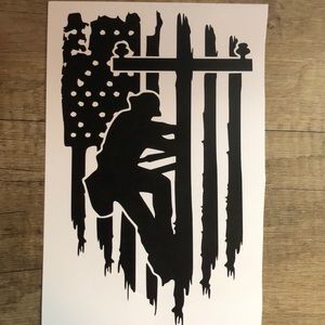 Lineman Wall or Car sticker